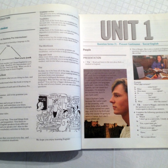 Headway Pre-Intermediate, ESL Student Book and Workbook - Picture 9 of 13